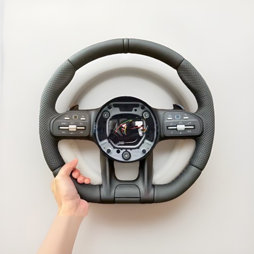 Volante pelle con comandi - in,